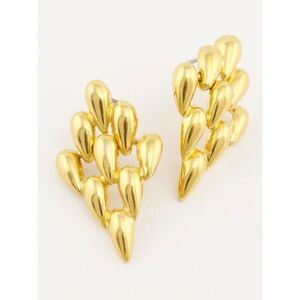 Boutique | Vintage Elegant Gold Teardrop Earrings